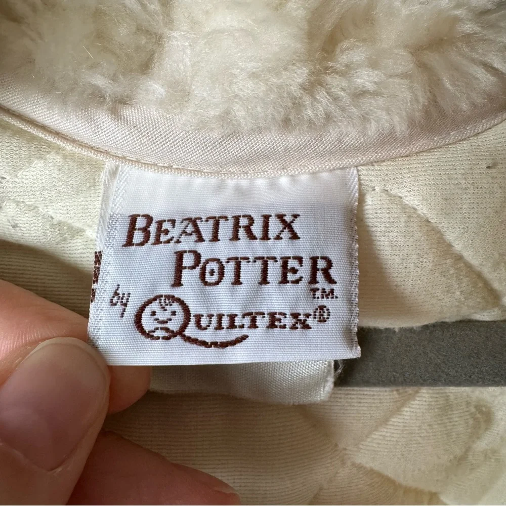 Beatrix Potter Quiltex‎ Vintage Peter Cotton Tail Embroidered Bunting 0-6 months